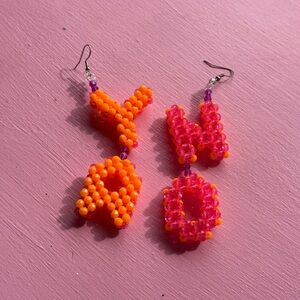 ✿ 𓆩♡𓆪 Sweet Bead x Zig Zag Goods “YA NO” Earrings ✿